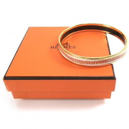 Hermes Enamel Narrow Bracelet Gold 3 of 5