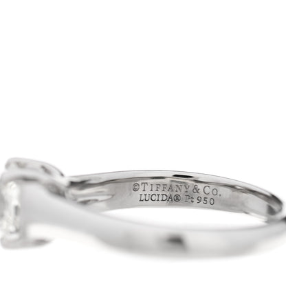 Tiffany Platinum Diamond .78ct Solitaire Lucida Engagement Ring 49 5 5 of 7