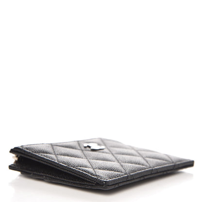 Chanel Caviar Quilted CC Zip Card Holder Black 4 of 7