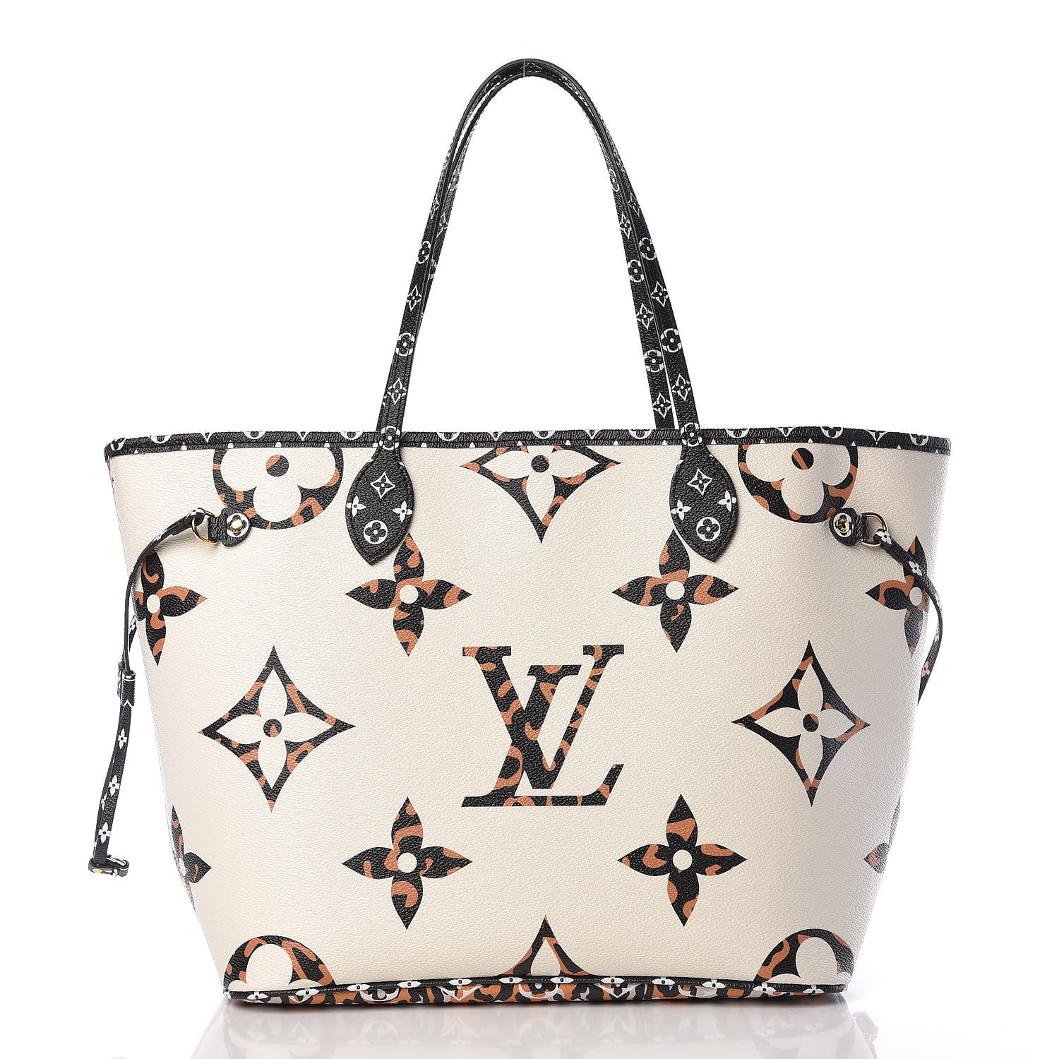 Louis Vuitton Monogram Giant Jungle Neverfull MM Ivory 3 of 11
