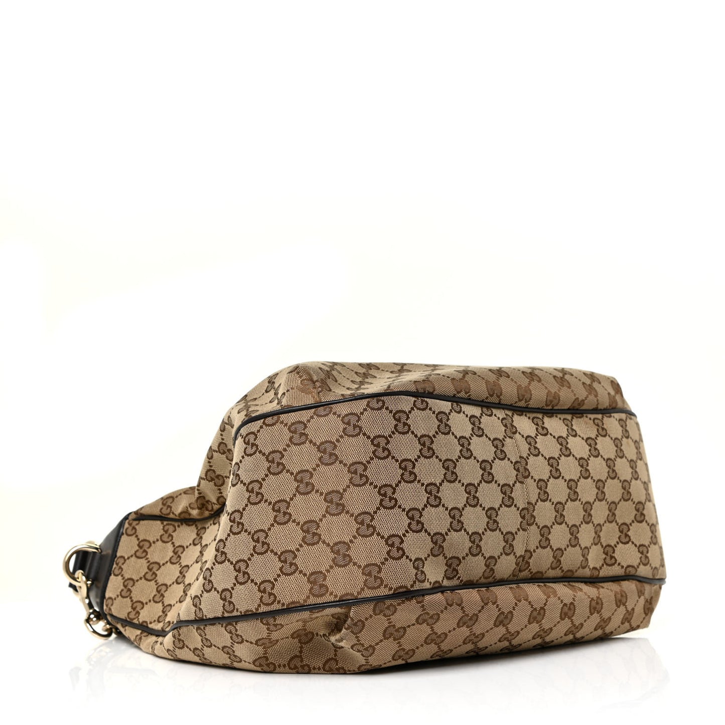 Monogram Margaux Calfskin Medium Emily Hobo Beige Ebony Cocoa