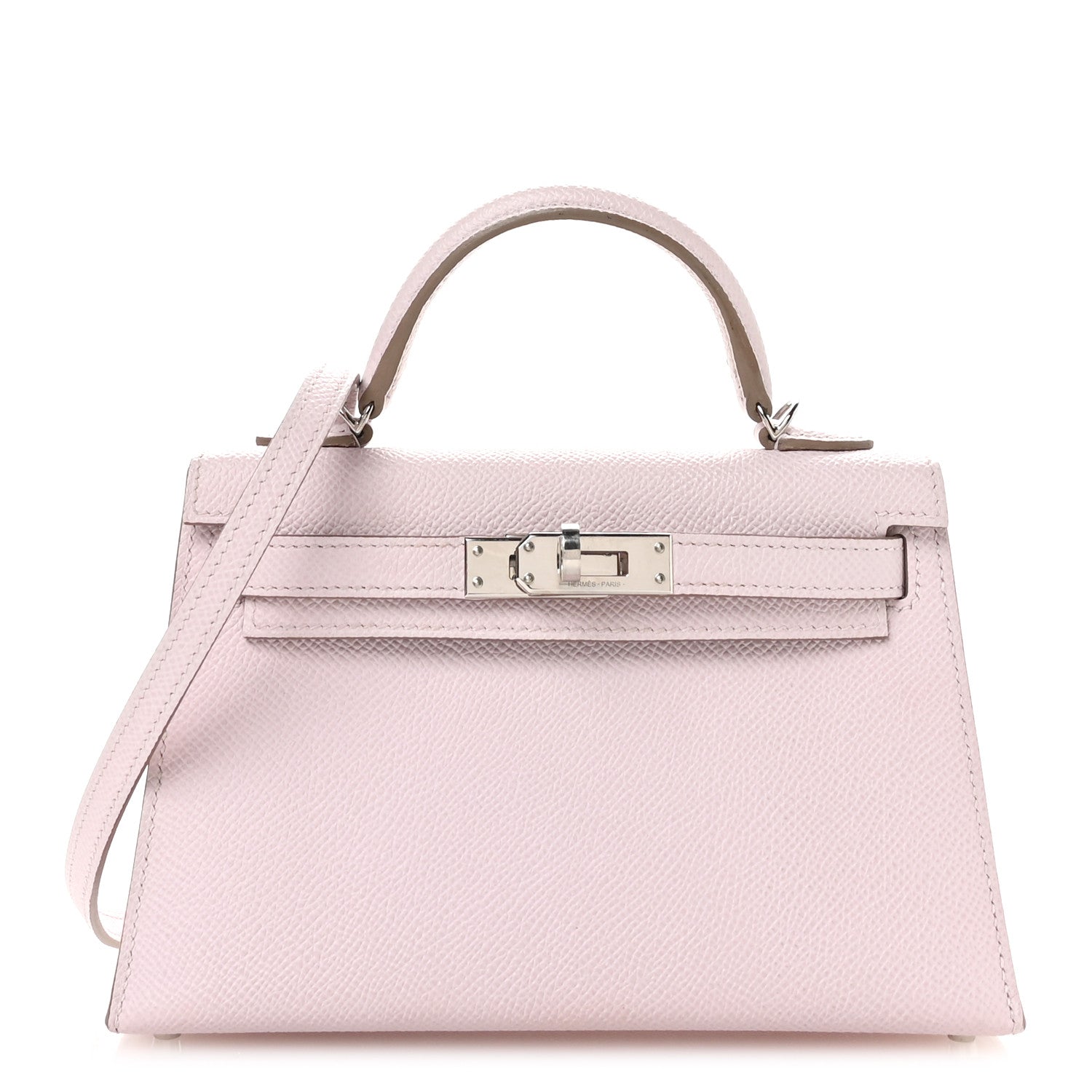 Hermes Epsom Horseshoe Mini Kelly Sellier 20 Mauve Pale Gris Perle 1 of 10
