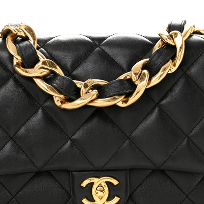 Chanel Lambskin Quilted Large CC Funky Town Flap Black 8 of 12