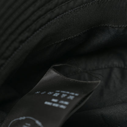Prada Re-Nylon Metal Triangle Logo Womens Bucket Hat S Black 10 of 11