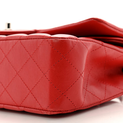 Chanel Lambskin Quilted Medium Double Flap Red 10 of 15