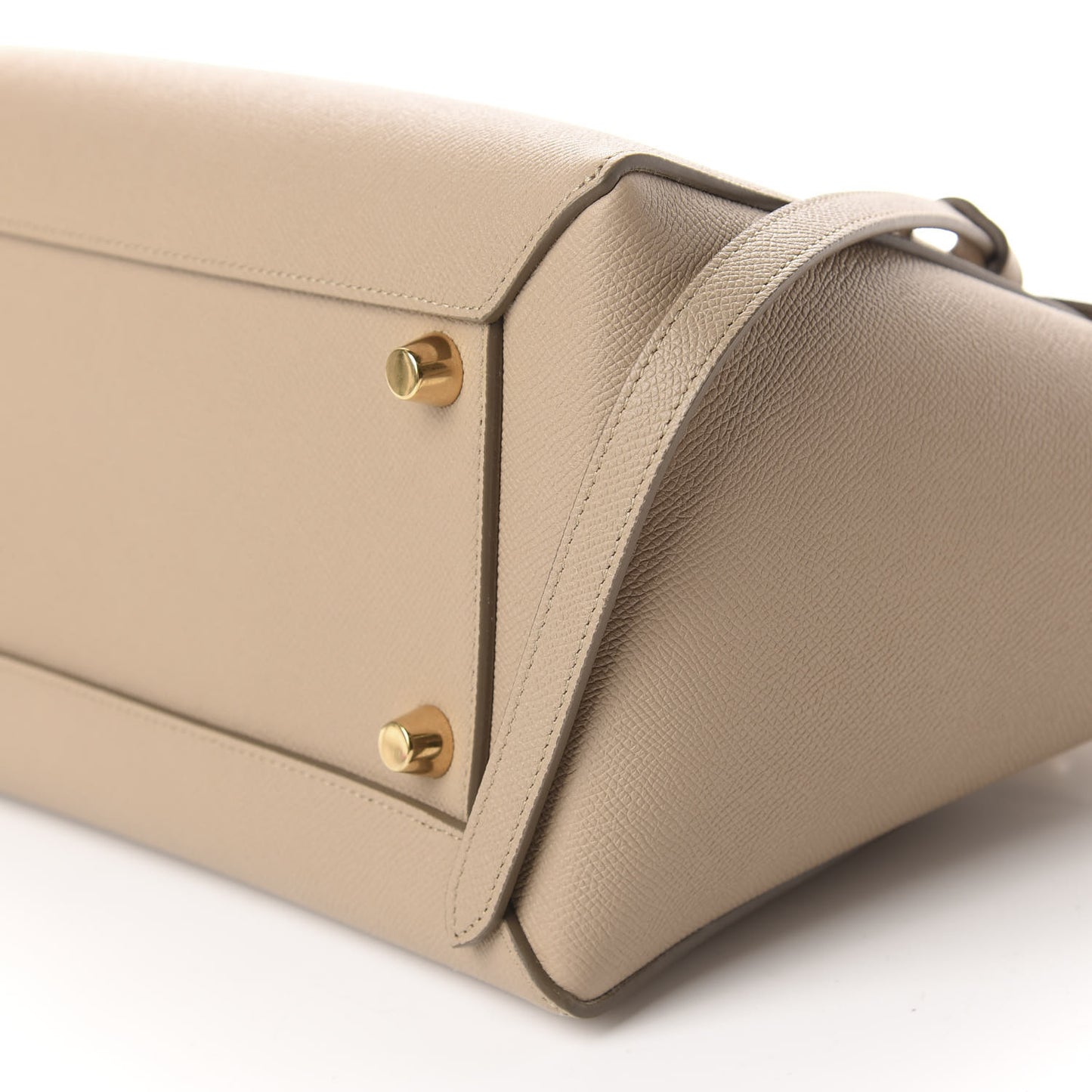 Grained Calfskin Mini Belt Bag Light Taupe