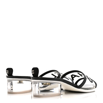 Chanel PVC Lambskin Logo Mules 41 Black 5 of 12