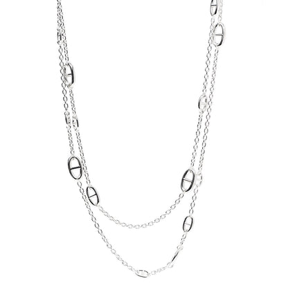 Hermes Sterling Silver Farandole Necklace 160 1 of 6