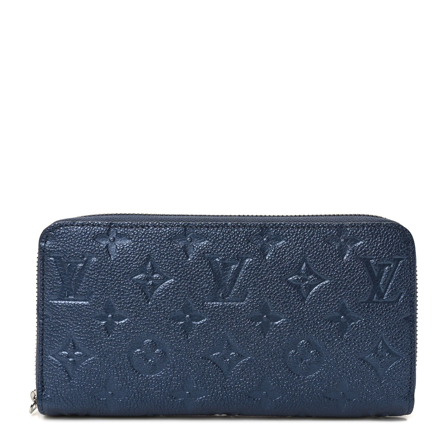 Louis Vuitton Metallic Empreinte Monogram Zippy Wallet Navy Nacre 1 of 6