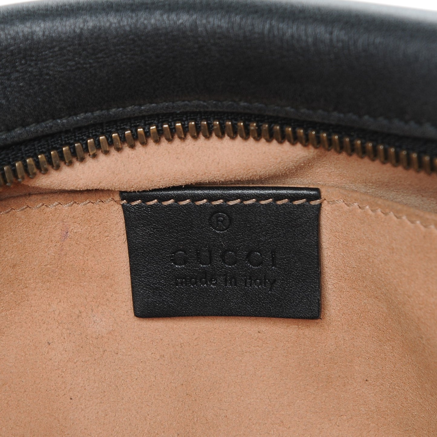 Calfskin Matelasse Small GG Marmont Chain Shoulder Bag Black
