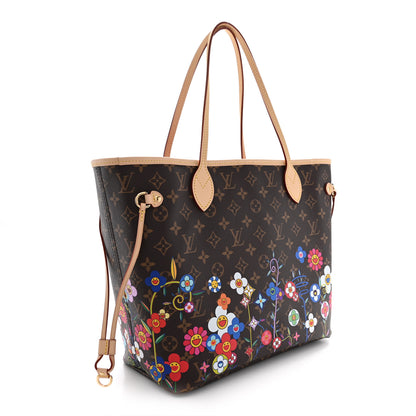 Louis Vuitton LV X TM Monogram Flowers Neverfull MM 4 of 11