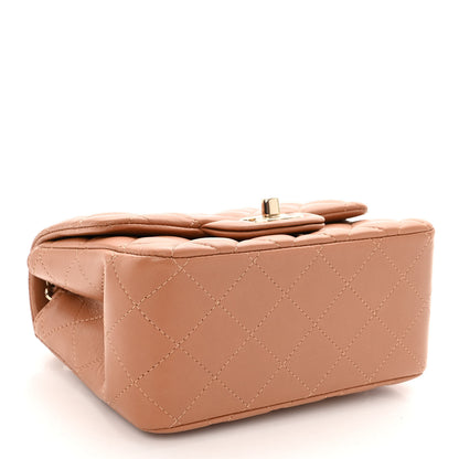 Chanel Lambskin Quilted Mini Square Flap Brown 4 of 11