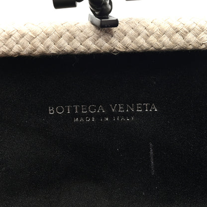 Bottega Veneta Intrecciato Silk Raffia Knot Clutch Black 6 of 6