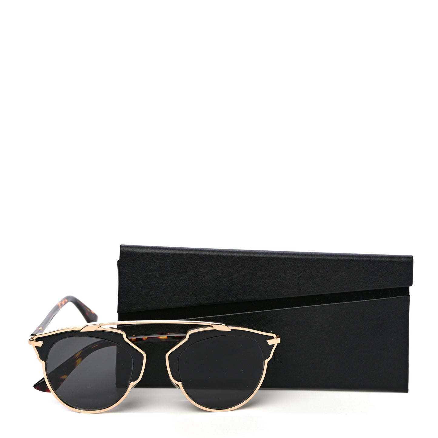 Metal Lambskin So Real Sunglasses Black