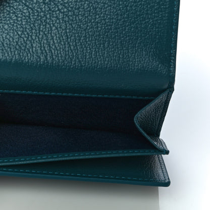 MCM Goatskin Milano Tri-Fold Wallet Blue 7 of 11