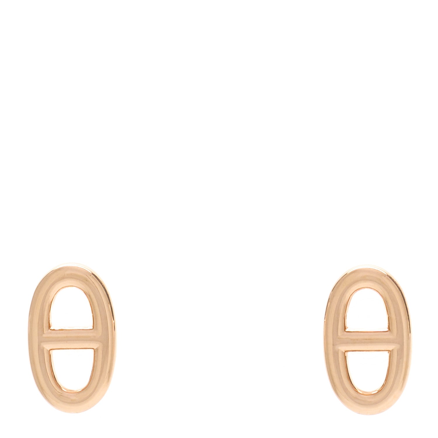 Hermes 18K Rose Gold TPM Farandole Stud Earrings 1 of 5