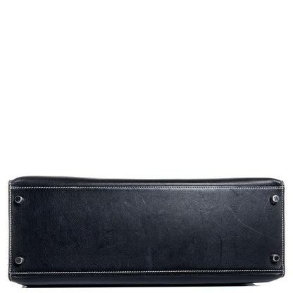 Hermes Swift Kelly Flat 35 Black 6 of 22