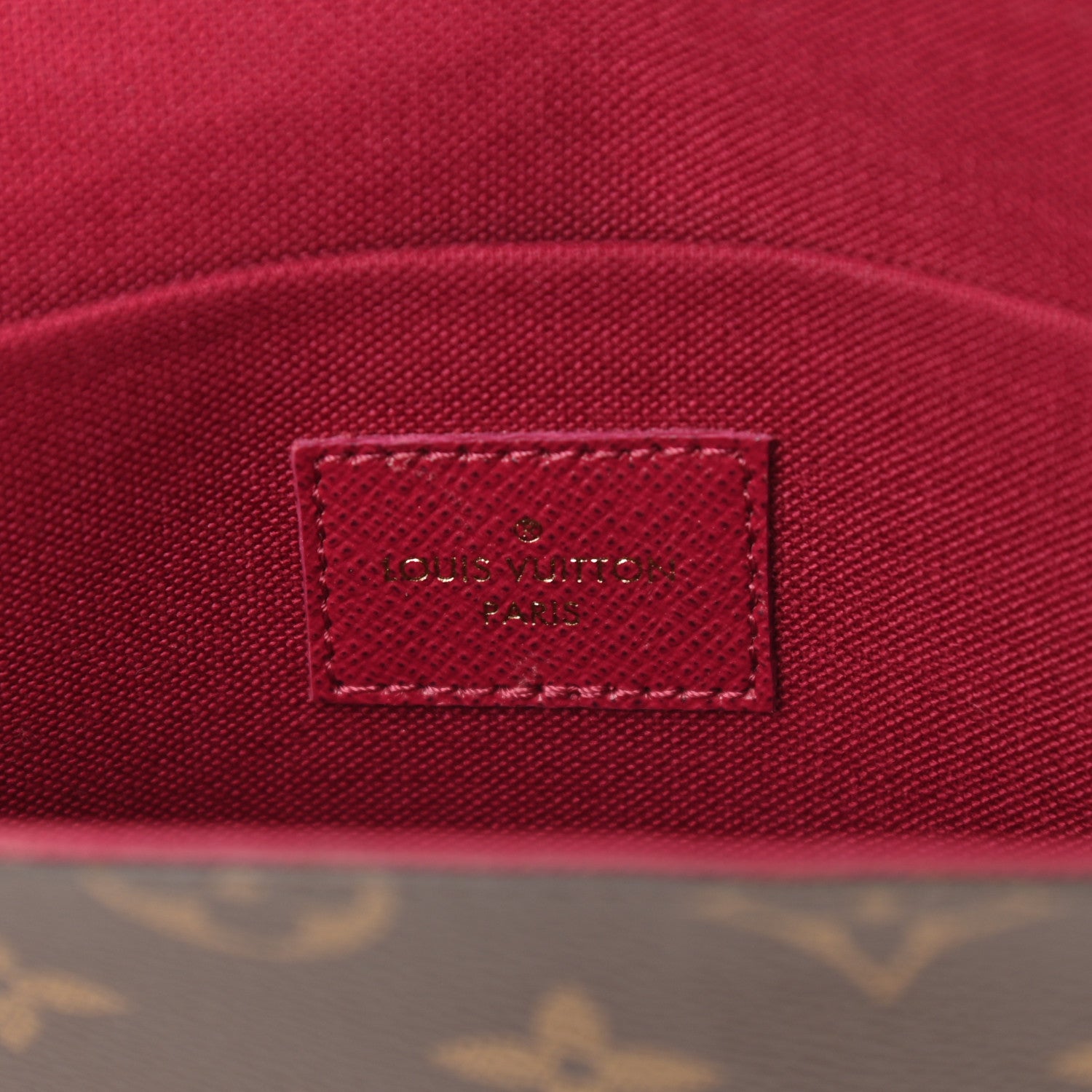 Louis Vuitton Monogram Pochette Felicie Chain Wallet Fuchsia 7 of 13
