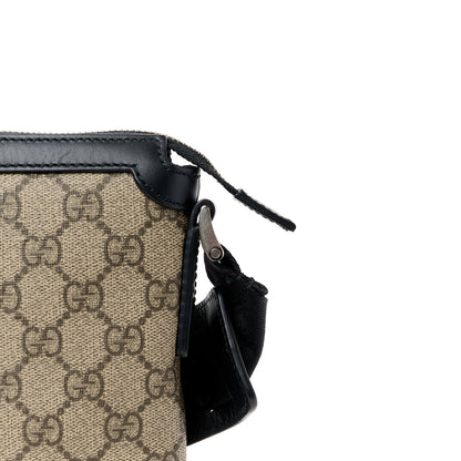 Gucci GG Supreme Monogram Web Messenger Bag Black 13 of 14