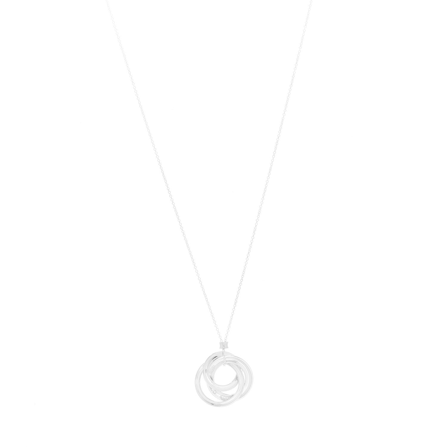 Tiffany Sterling Silver 1837 Circles Pendant Necklace 1 of 7