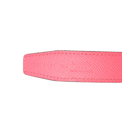 Hermes Epsom Swift Lizard 24mm Mini Constance H Belt 75 Orange Poppy Rose Azalee 5 of 5