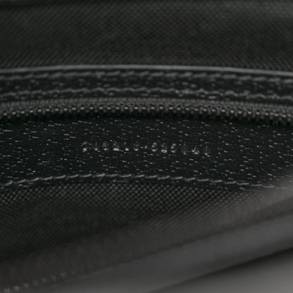 Gucci Textured Dollar Calfskin Web Monochrome Large Diana Tote Bag Black 7 of 10
