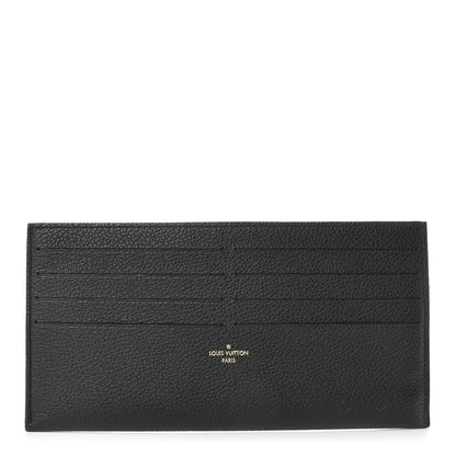 Louis Vuitton Calfskin Felicie Chain Wallet Card Holder Insert Black 1 of 6