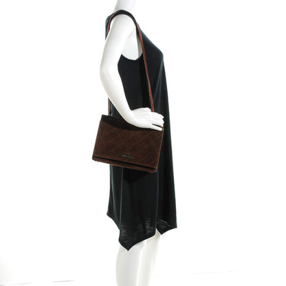 Chanel Suede Quilted Flap Bag Brown 2 of 8