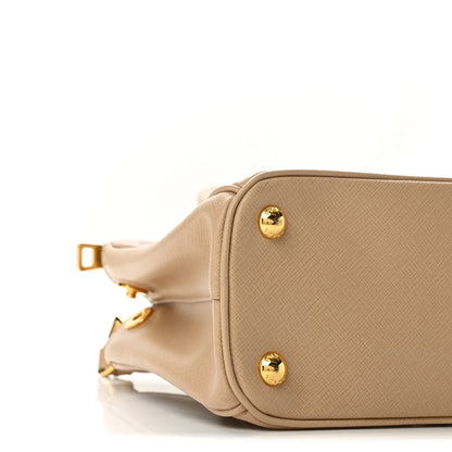 Prada Saffiano Mini Galleria Double Zip Tote Cammeo 9 of 13