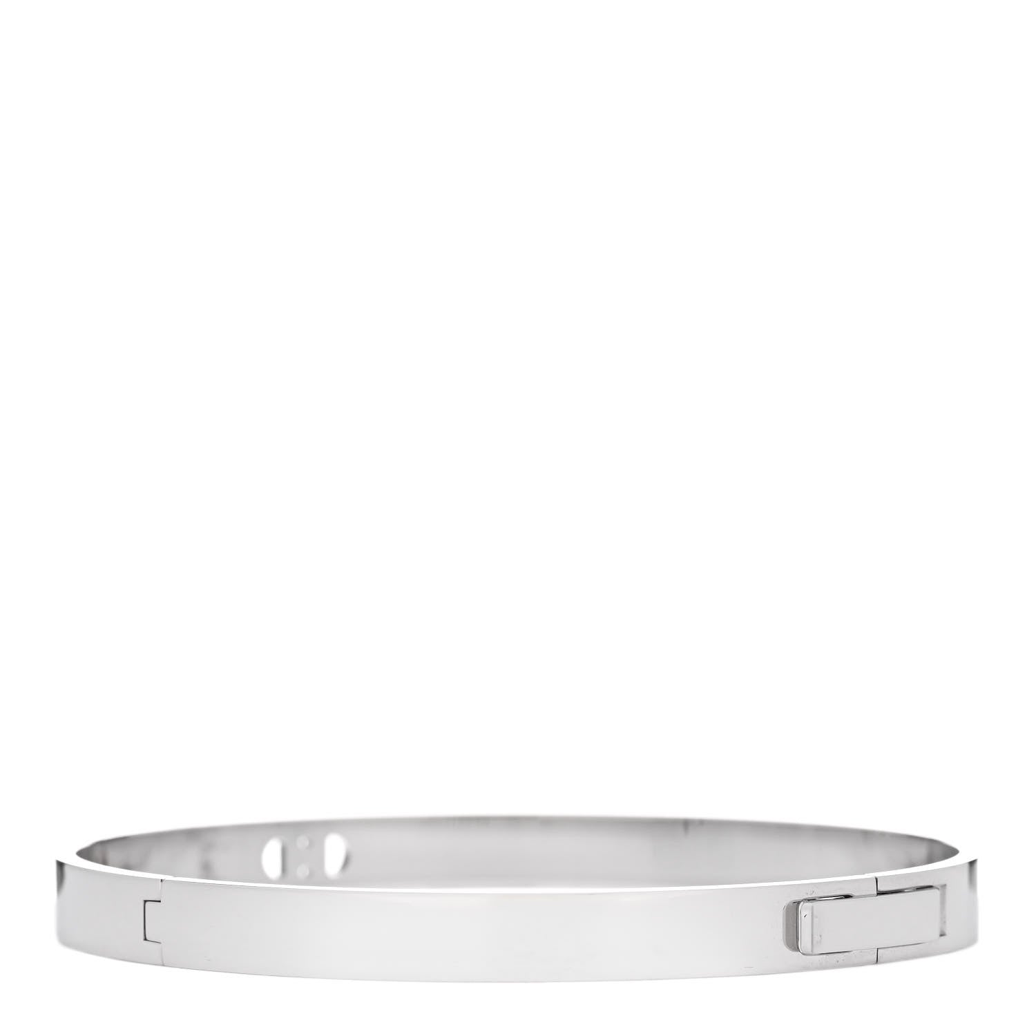 Hermes 18K White Gold Diamond PM H D'Ancre Bracelet ST 2 of 4
