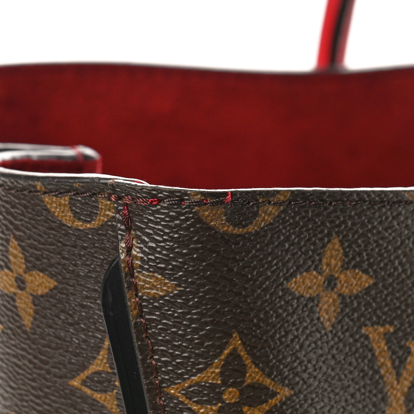 Calfskin Monogram Kimono Tote Cherry