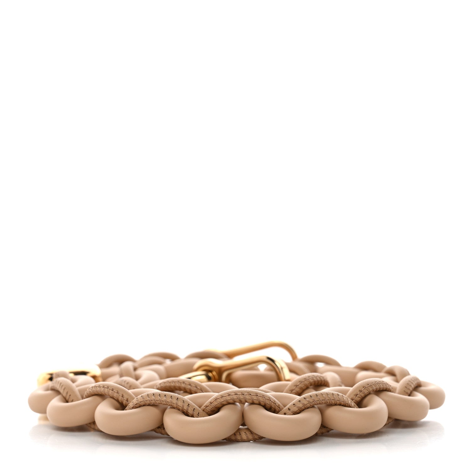 Loewe Brass Calfskin Donut Chain Shoulder Strap Silk Beige 2 of 4