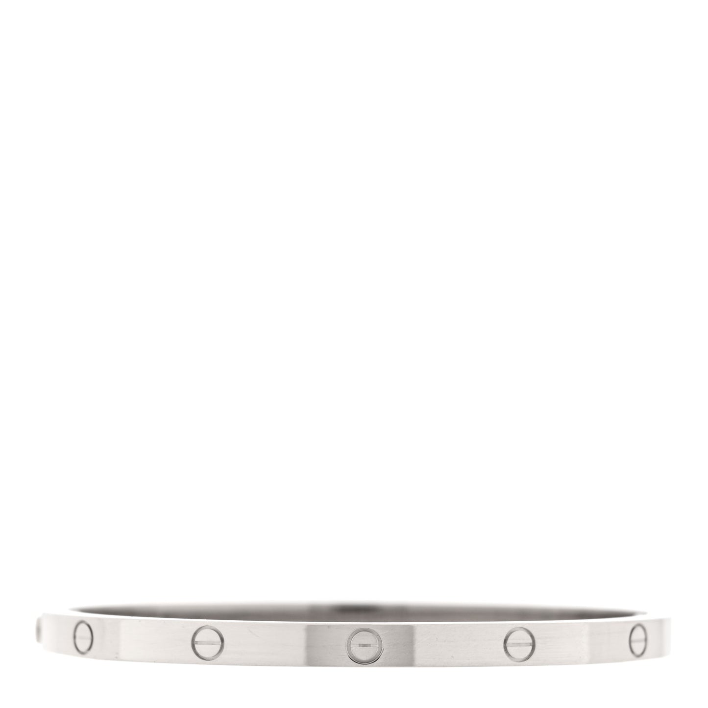 18K White Gold Small LOVE Bracelet 15