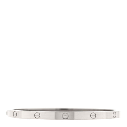 Cartier 18K White Gold Small LOVE Bracelet 15 2 of 7