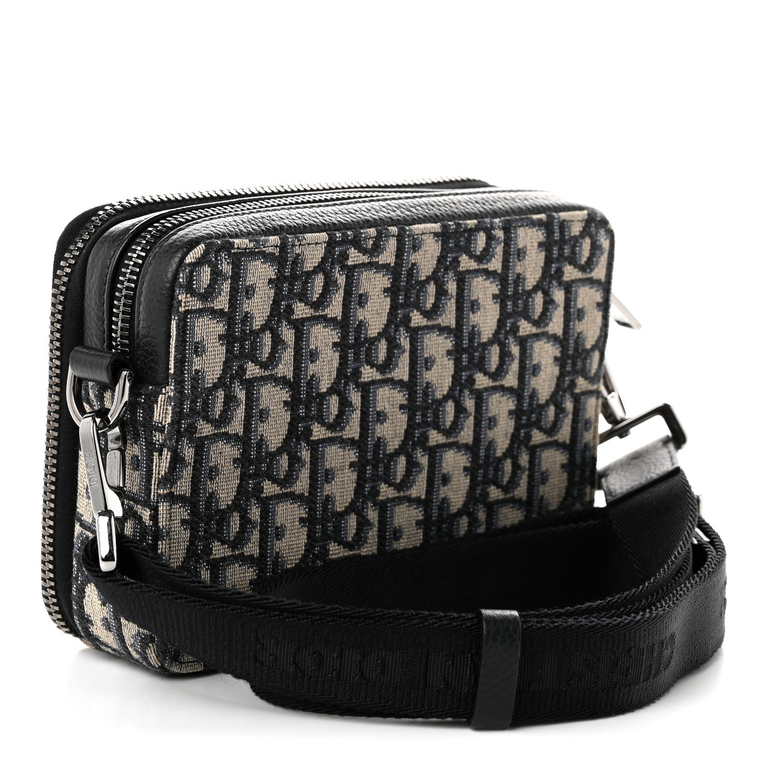 Christian Dior Oblique Pouch Navy Blue 3 of 11