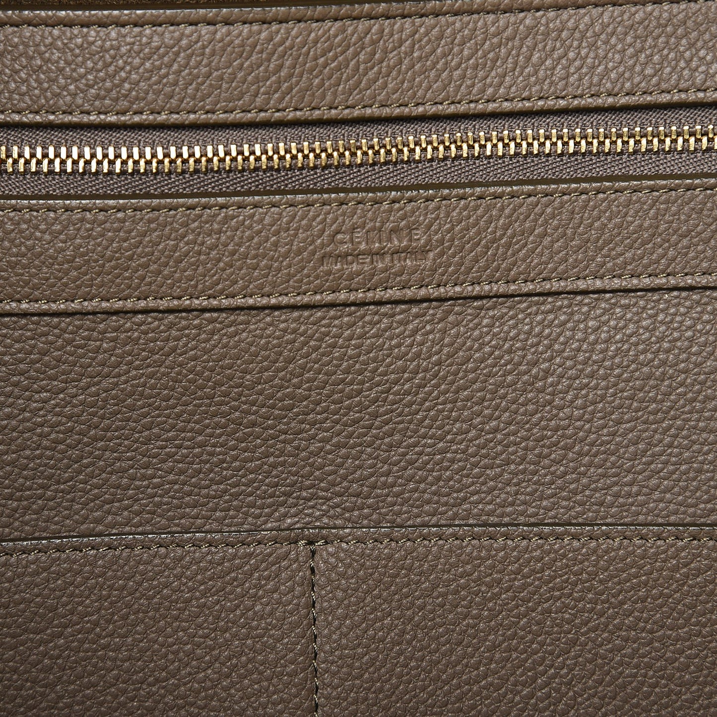 Soft Grained Calfskin Medium Belt Cabas Phantom Taupe