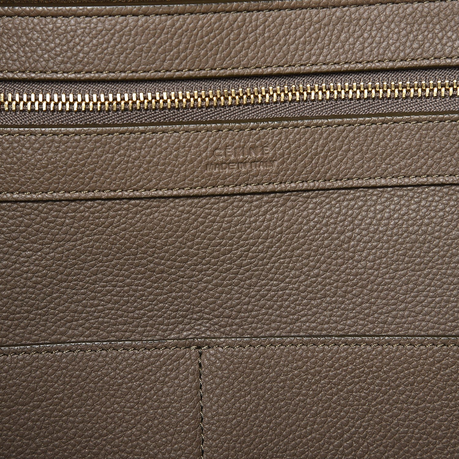 Celine Soft Grained Calfskin Medium Belt Cabas Phantom Taupe 6 of 9