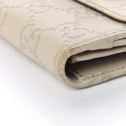 Gucci Guccissima Horsebit Continental Wallet Ivory 10 of 12