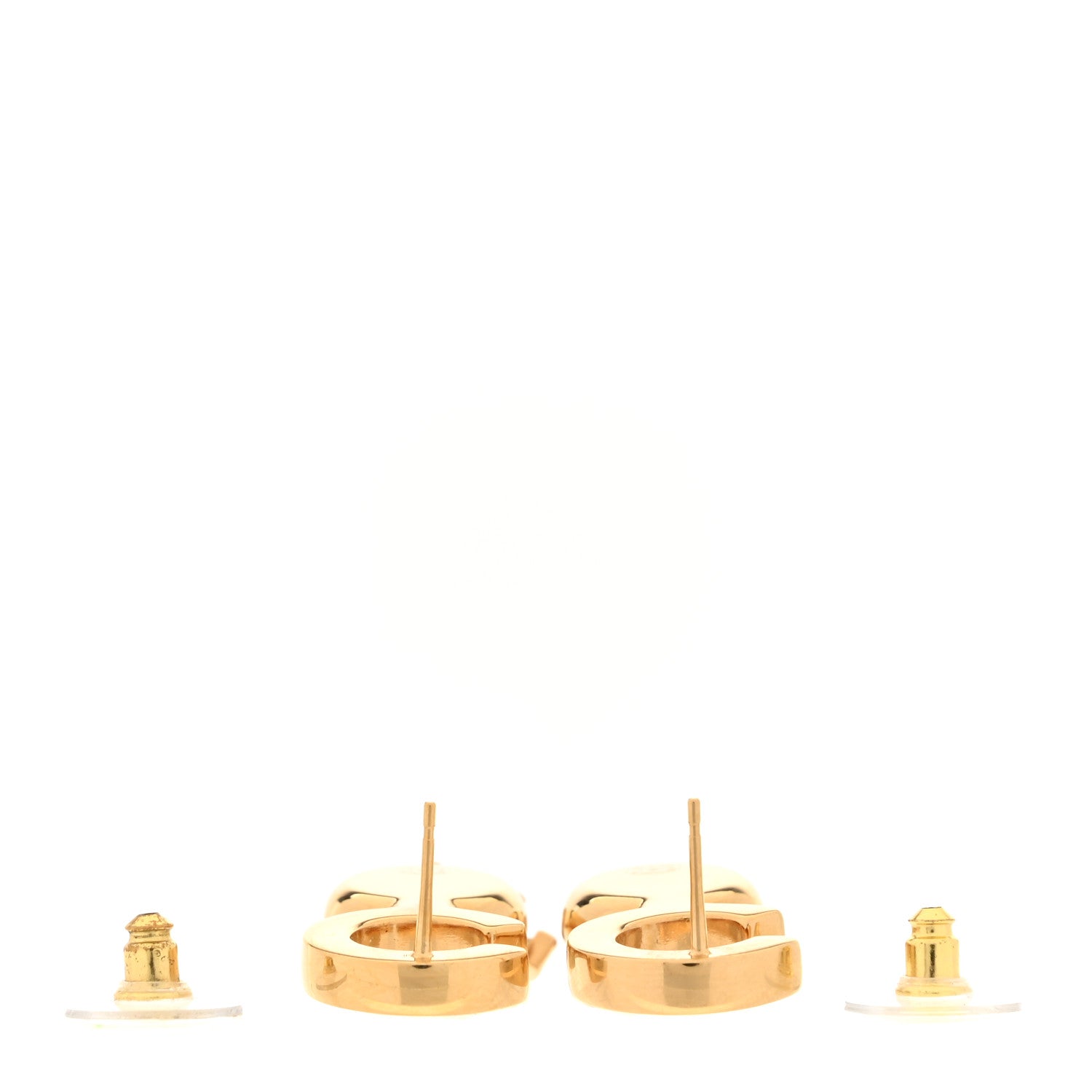 Chanel Enamel Pearl CC Drop Earrings Gold Black 3 of 5