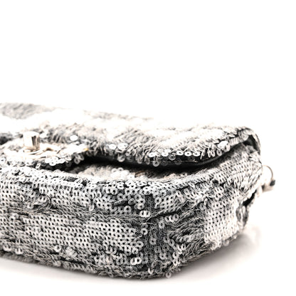Chanel Sequin Mini Rectangular Single Flap Black 10 of 10