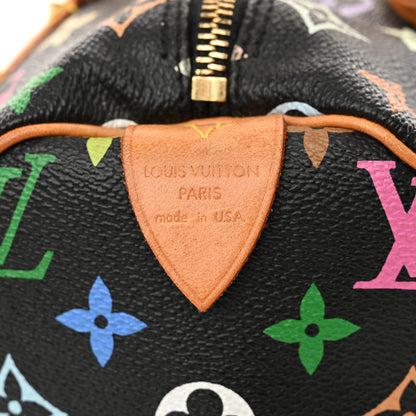 Louis Vuitton Monogram Multicolor Speedy 30 Black 6 of 13
