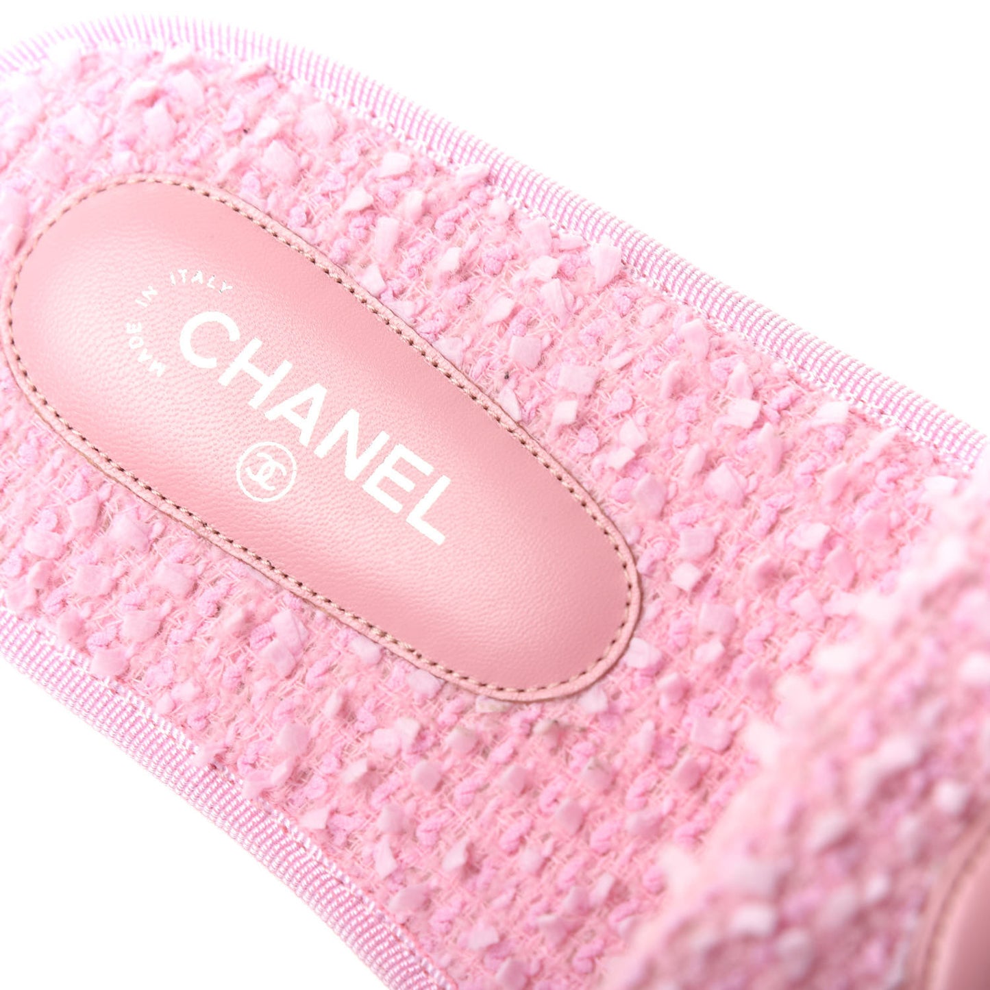 Tweed CC Flat Mules M Pink