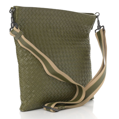 Bottega Veneta Nappa Intrecciato VN Crossbody Messenger Bag Mud 3 of 10