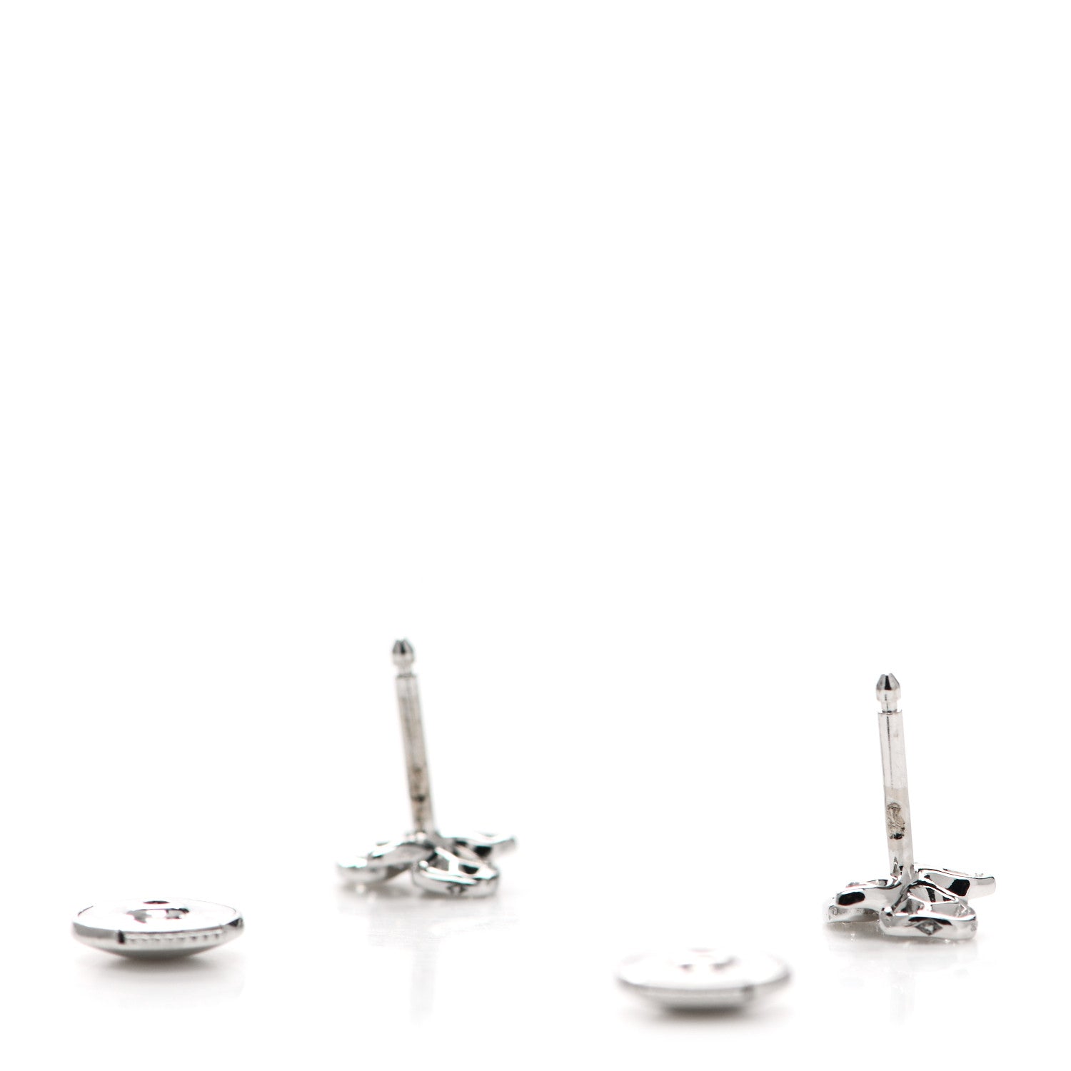 Cartier 18K White Gold Diamond Caresse D'Orchidees Par Cartier Earrings 3 of 5