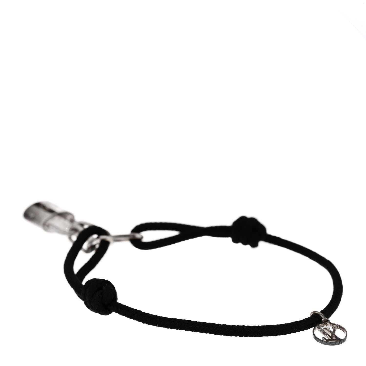 Louis Vuitton X Virgil Abloh Sterling Silver Lockit Bracelet Black 2 of 5