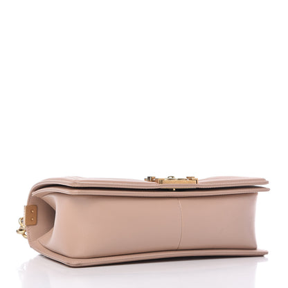 Chanel Lambskin Chevron Chain Stitched Medium Boy Flap Nude 4 of 11