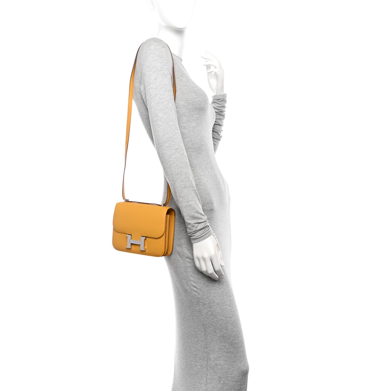 Hermes Epsom Constance 18 Jaune Ambre 2 of 13