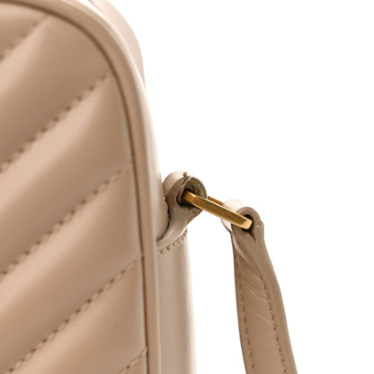 Saint Laurent Calfskin Matelasse Monogram Lou Camera Bag Dark Beige 12 of 12