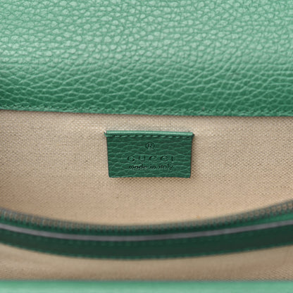 Gucci Pebbled Calfskin Small Dionysus Shoulder Bag Emerald 6 of 10