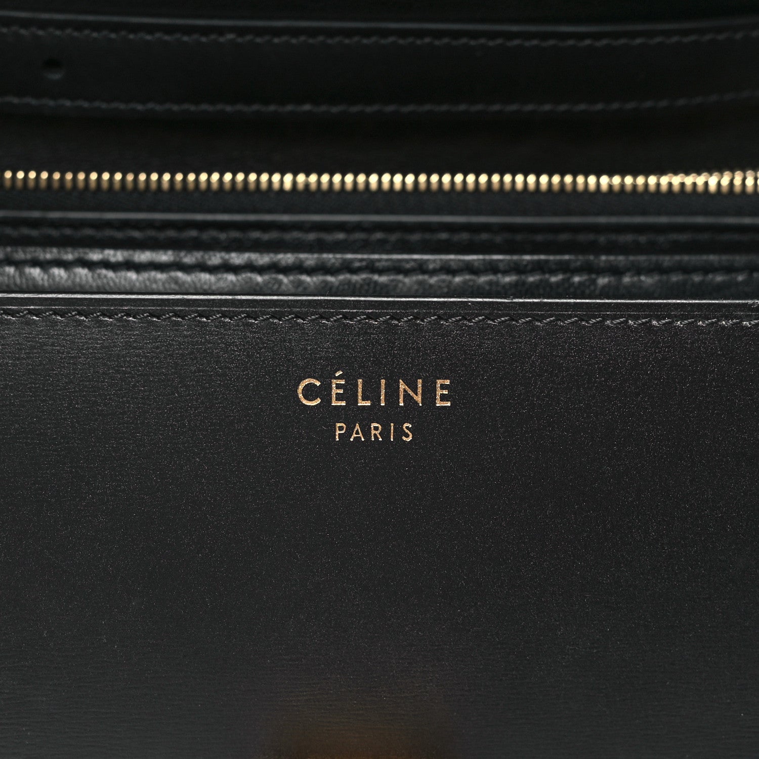 Celine Box Calfskin Medium Classic Box Flap Bag Black 6 of 9